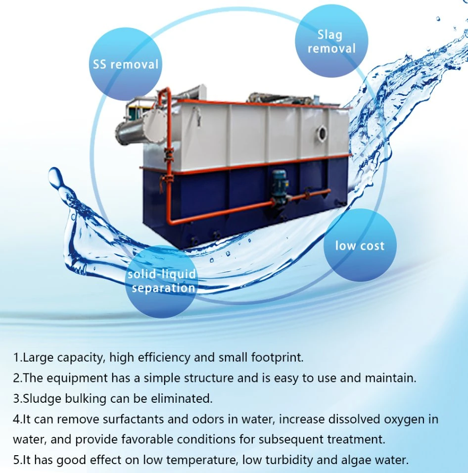 Compact Wastewater Treatment Equipment by Dissolved Air Flotation for Acid Mine Drainage